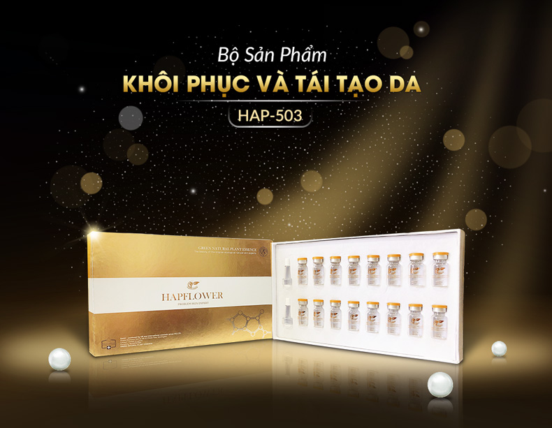 Bộ sản phẩm khôi phục tái tạo làn da HAP-503 đến từ thương hiệu HapFlower