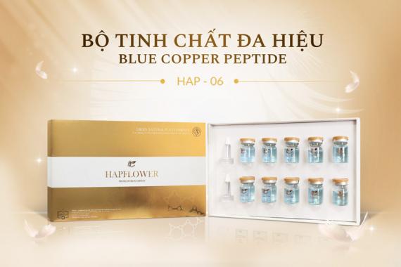 Đẩy nhanh quá trình phục hồi da nhờ bộ tinh chất đa hiệu Blue Copper Peptide HapFlower HAP-06