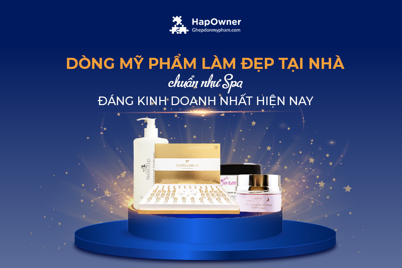 dong my pham lam dep tai nha chuan spa