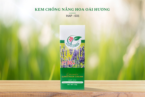 Kem chống nắng hoa Oải hương HAP-031: Lớp áo giáp giữ da trẻ trung, trắng sáng