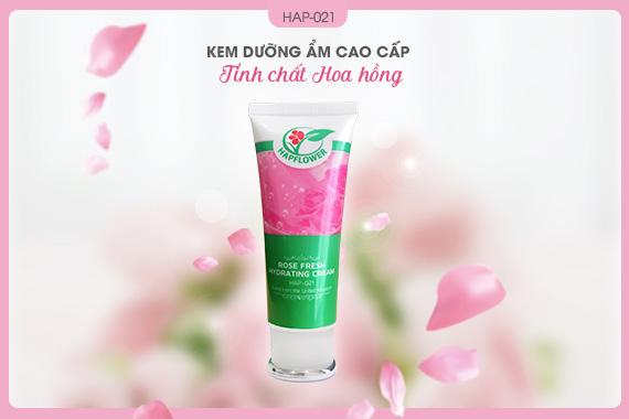 Nuôi dưỡng làn da mềm mịn với kem dưỡng ẩm hoa hồng HAP-021