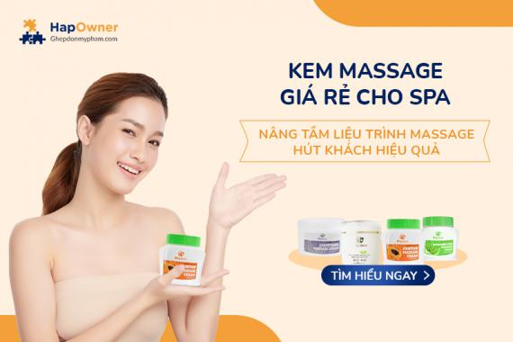 Kem massage cho spa giá rẻ: Nâng tầm liệu trình massage hút khách