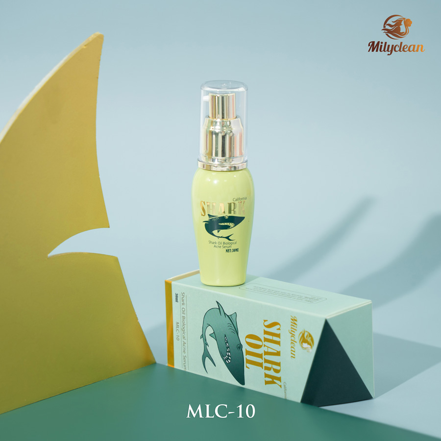 Chăm sóc da mụn tại nhà với tinh chất cá mập trị mụn MLC-10