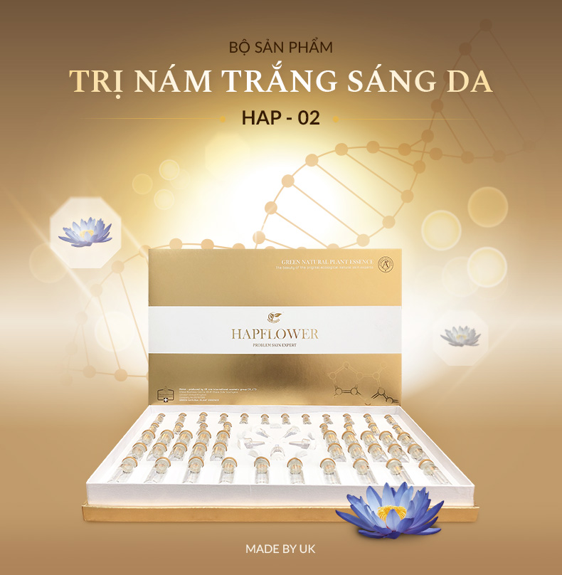 Bộ sản phẩm trị nám trắng sáng da HAP-02